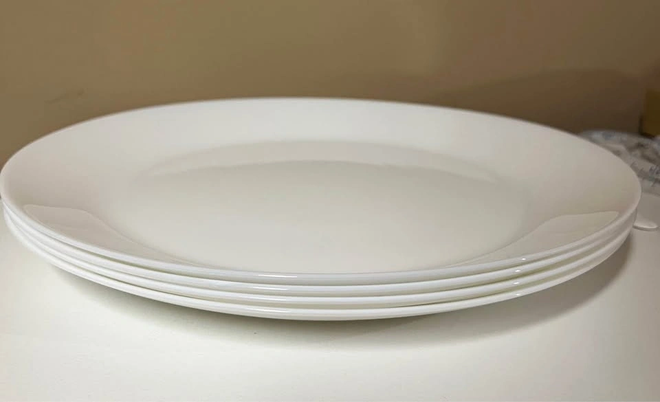 White Dinner Plates - Set of 4 - photo 2