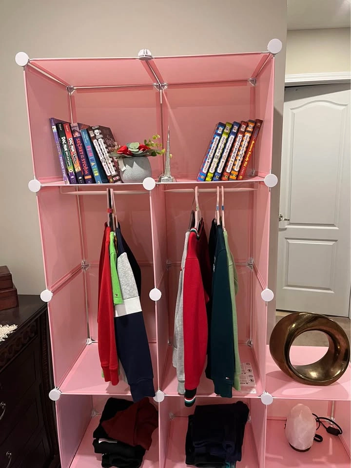 12-Cube Kids Wardrobe Baby Dresser Armoire Closet - photo 4