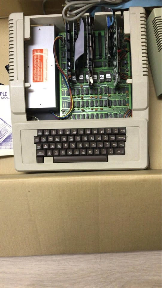 Vintage Apple II Computer with Mitac Disk Drive and Manual - photo 3