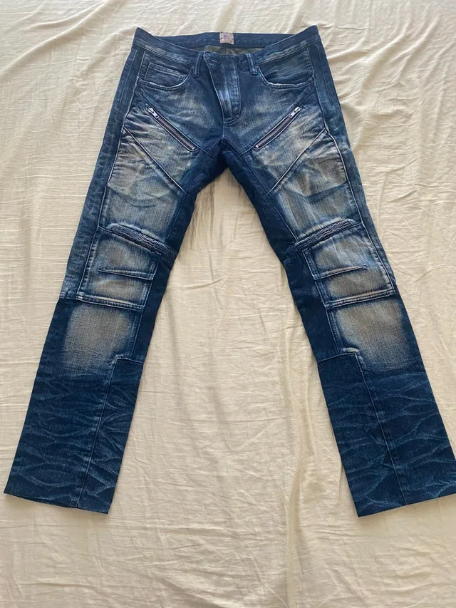 PRPS Biker Denim Jeans – Distressed Washes - Sz 33
