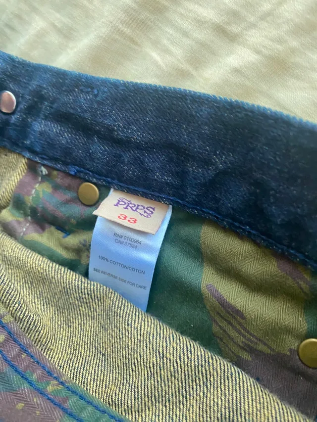 PRPS Biker Denim Jeans – Distressed Washes - Sz 33 - photo 3