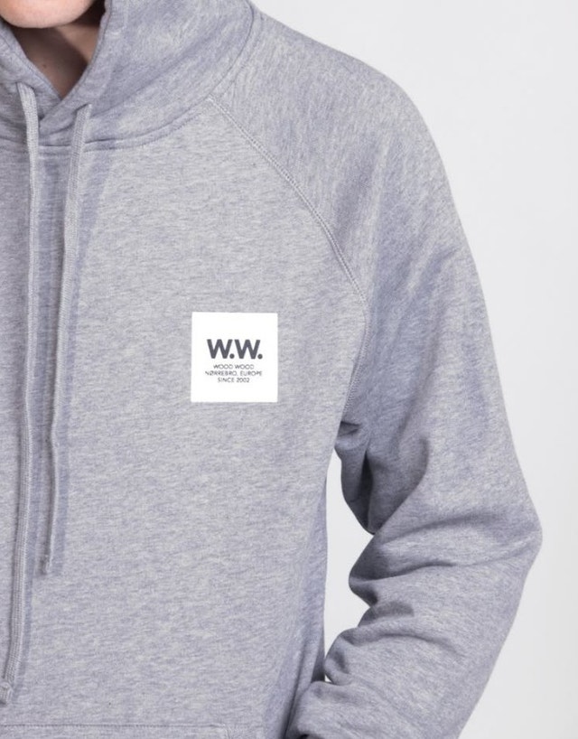 Wood Wood Fred Hoodie (Grey) Medium (New Never Worn)