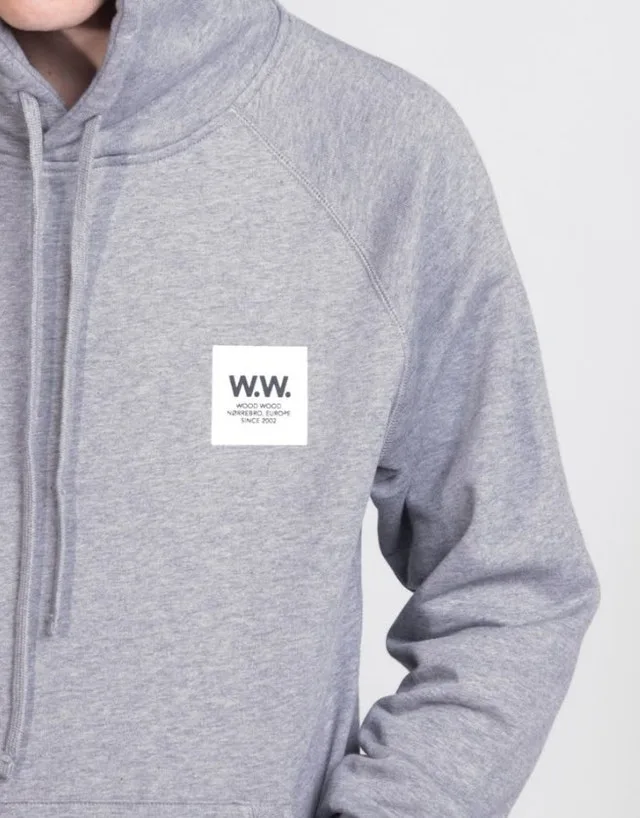 Wood Wood Fred Hoodie (Grey) Medium (New Never Worn)