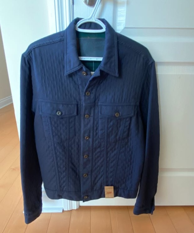 Naked and Famous Navy Denim Jacket (L fits M)