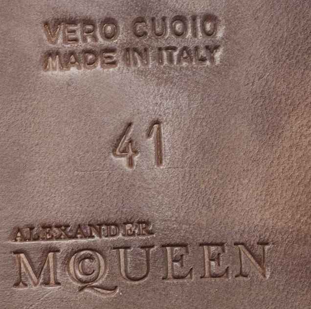 Alexander McQueen Olive Green Brogue Leather Lace Up Oxfords 41 - photo 4