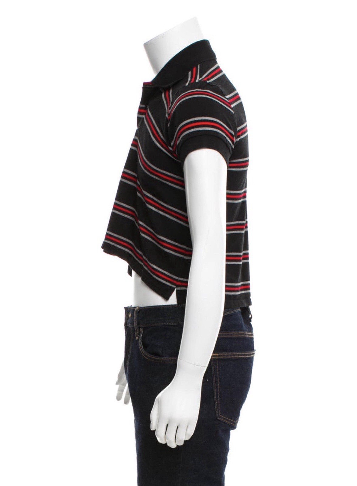 Balenciaga 2017 Cropped Curved Polo - photo 2