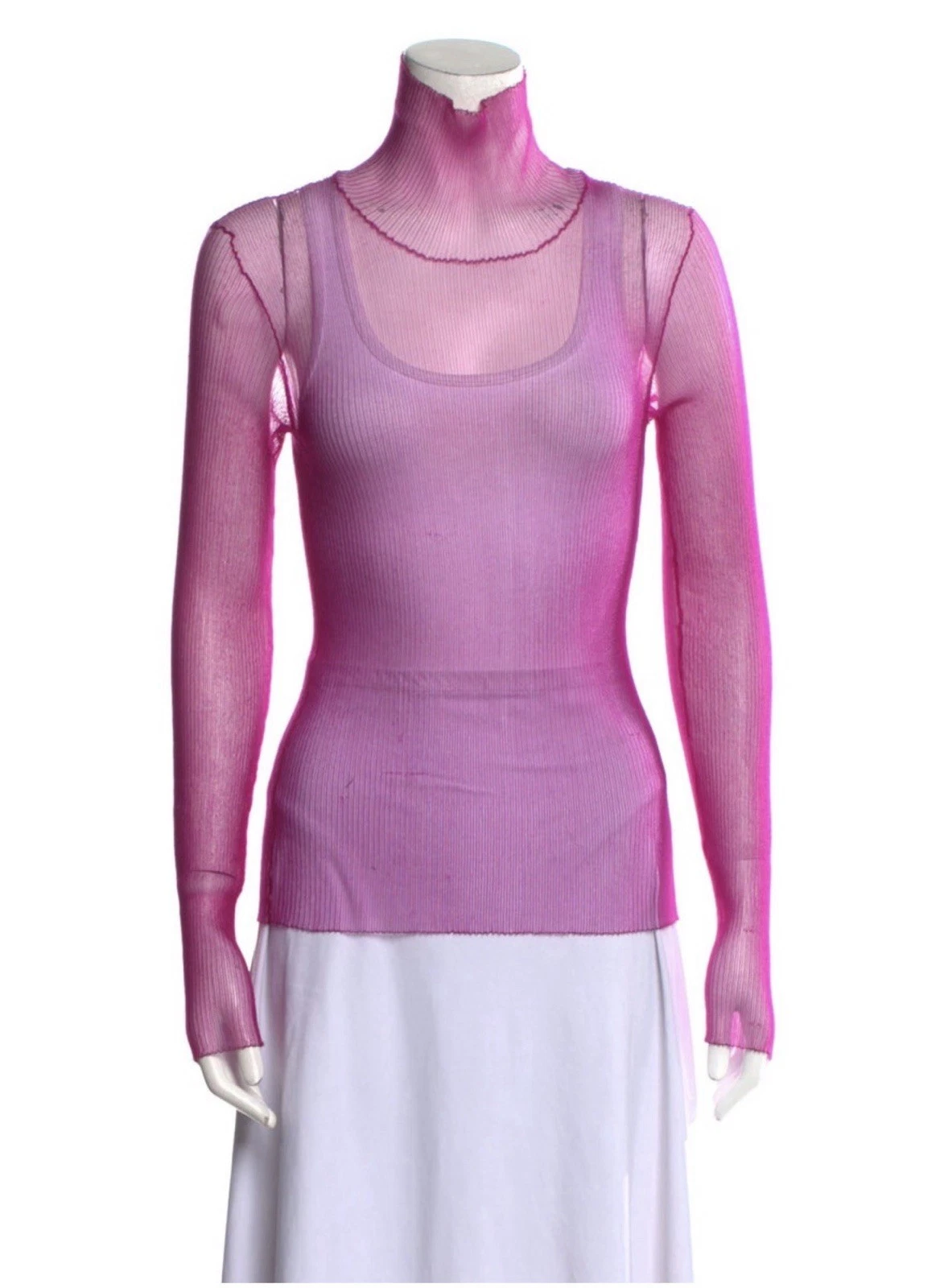 Maison Margiela Turtleneck Long Sleeve Top - Size M