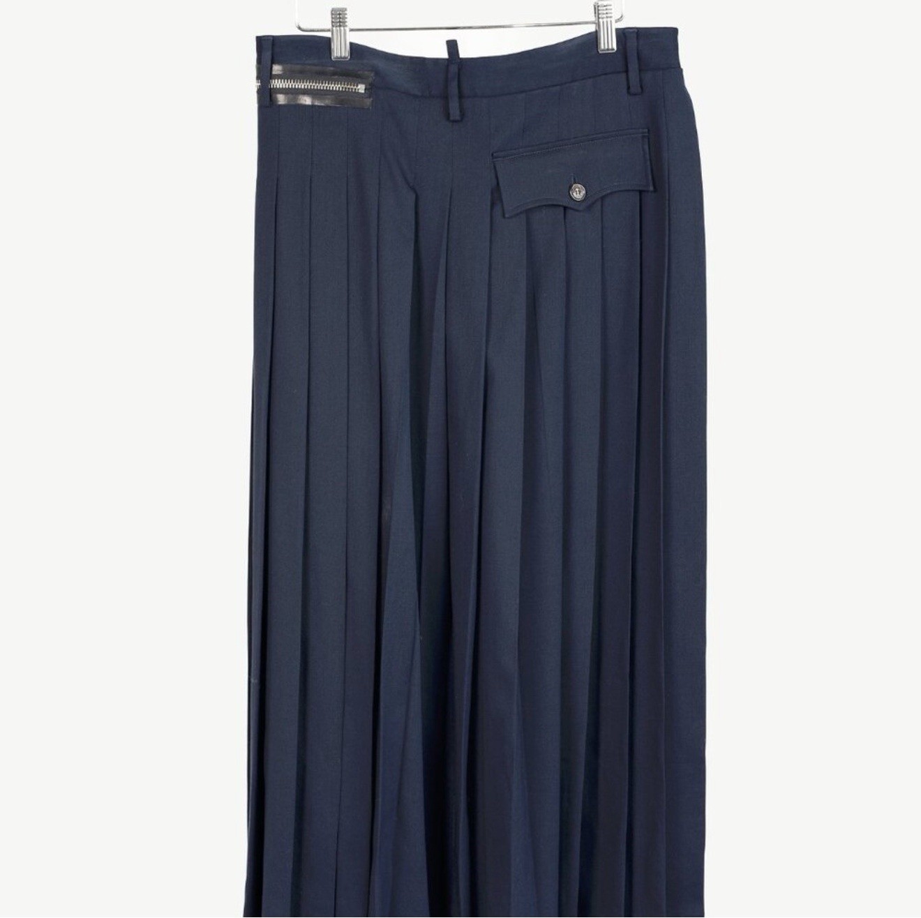 DSQUARED2 Navy Trousers with Zipper Detail - photo 2
