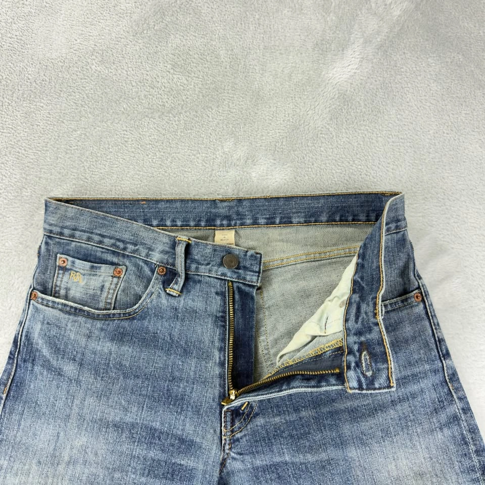RRL Men's Slim Narrow Blue Jeans - Size 30x30 - photo 3