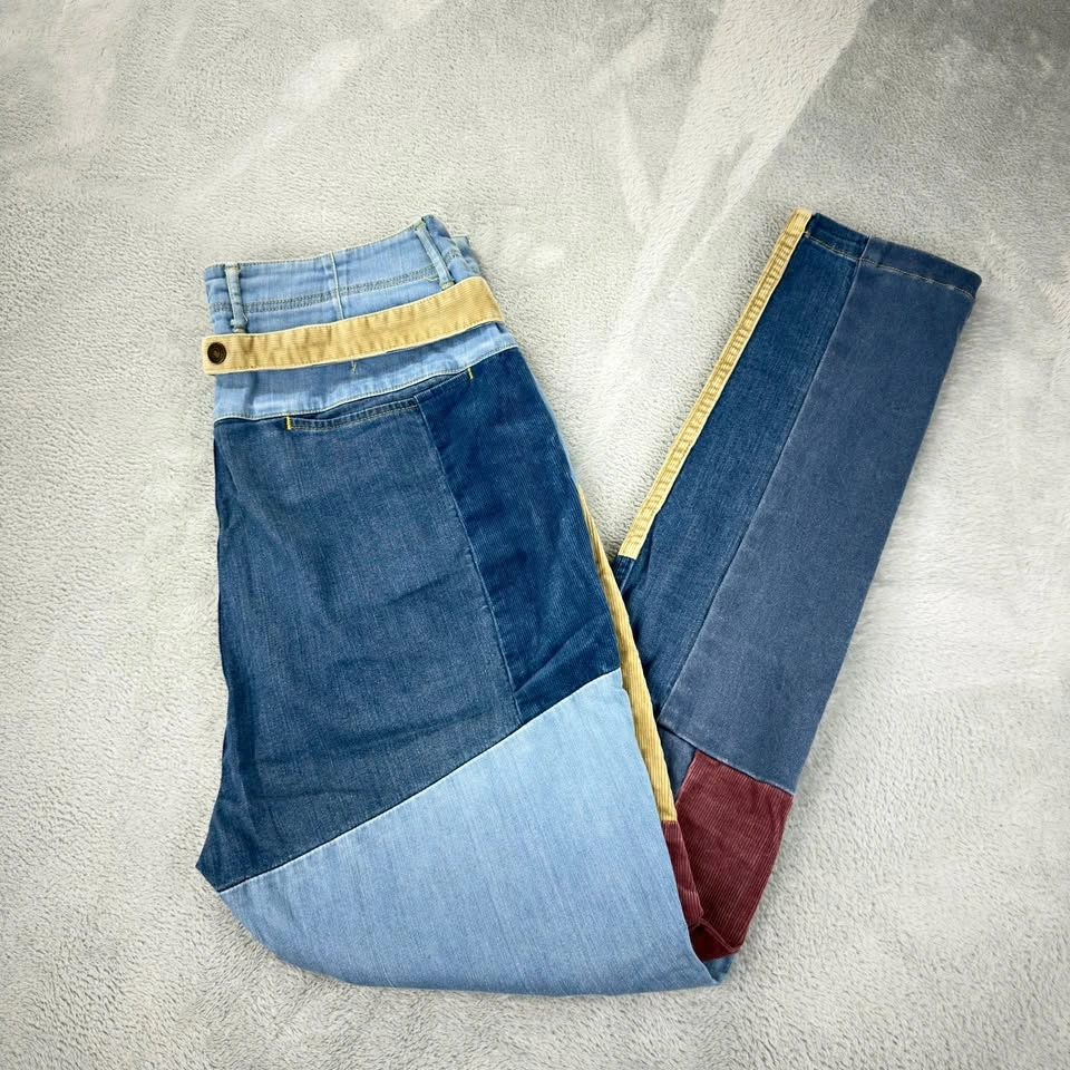 Vintage Kapital Men's Patchwork High Rise Jeans