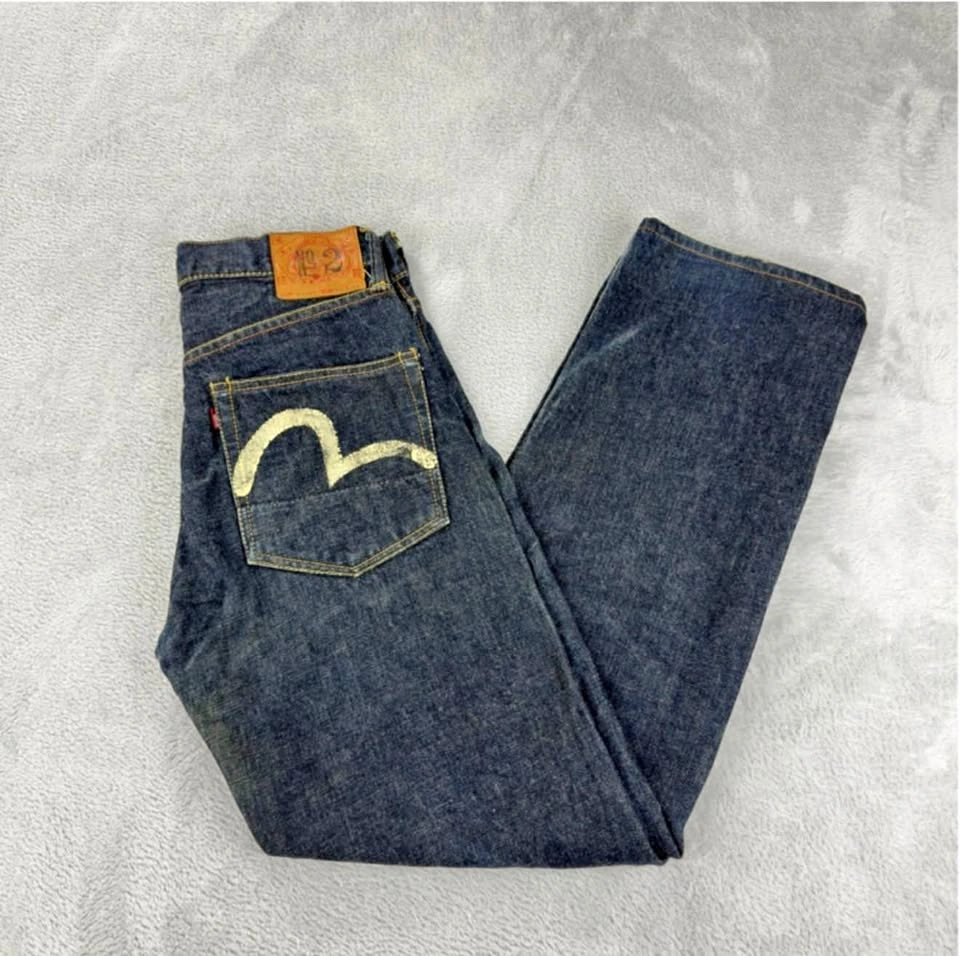 Evisu No 2 2001 Men's Jeans Sz 27x29 Red Selvedge Embroidered