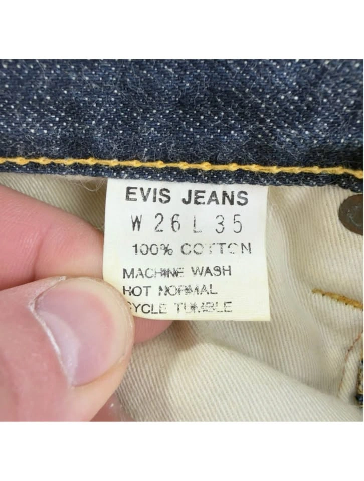 Evisu No 2 2001 Men's Jeans Sz 27x29 Red Selvedge Embroidered - photo 2