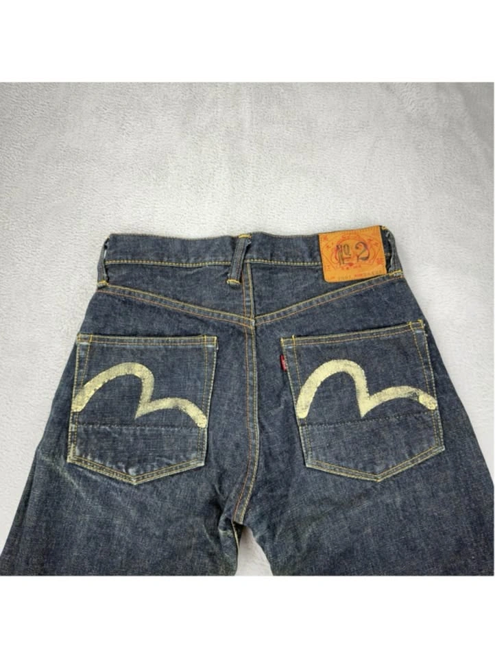 Evisu No 2 2001 Men's Jeans Sz 27x29 Red Selvedge Embroidered - photo 5