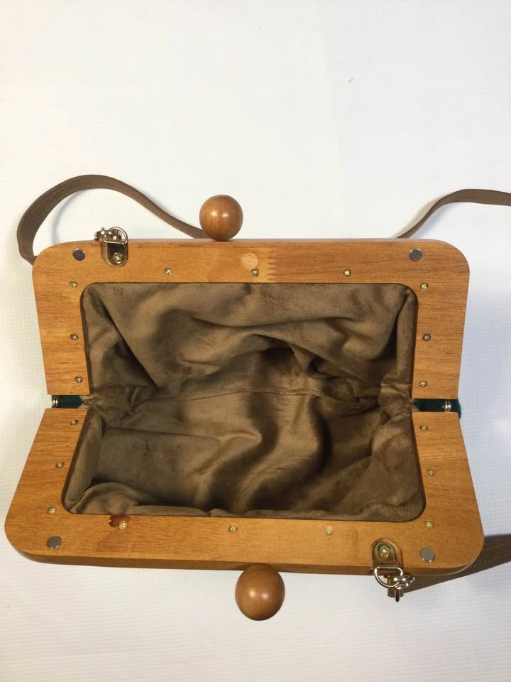 🌱Timber Wood Frame Clutch - photo 2