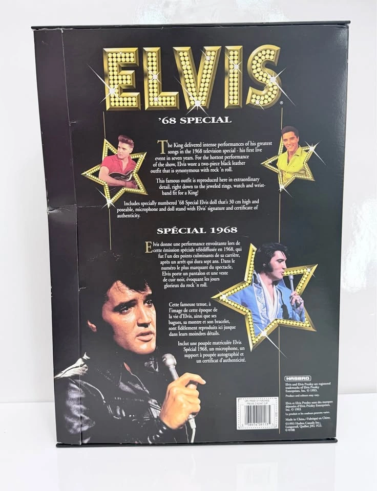 1993 Hasbro Elvis Presley '68 Comeback Collector Doll - photo 3