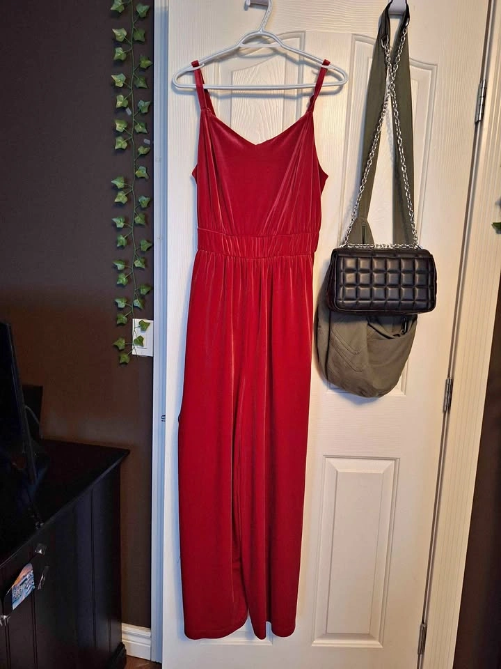 Red Velvet Jumpsuit