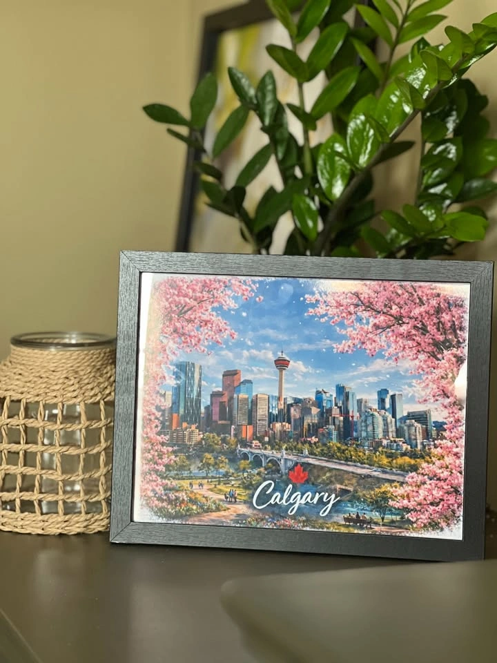 Calgary Skyline Framed Art – Spring Edition (Limited Style!) - photo 2