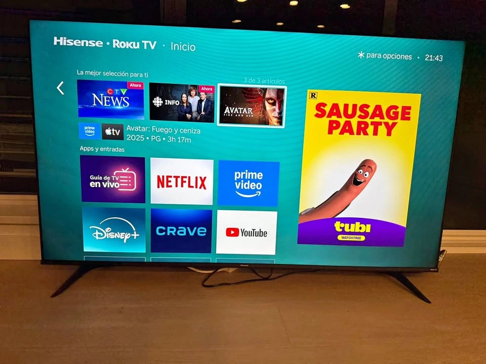 HISENSE ROKU TV 65"