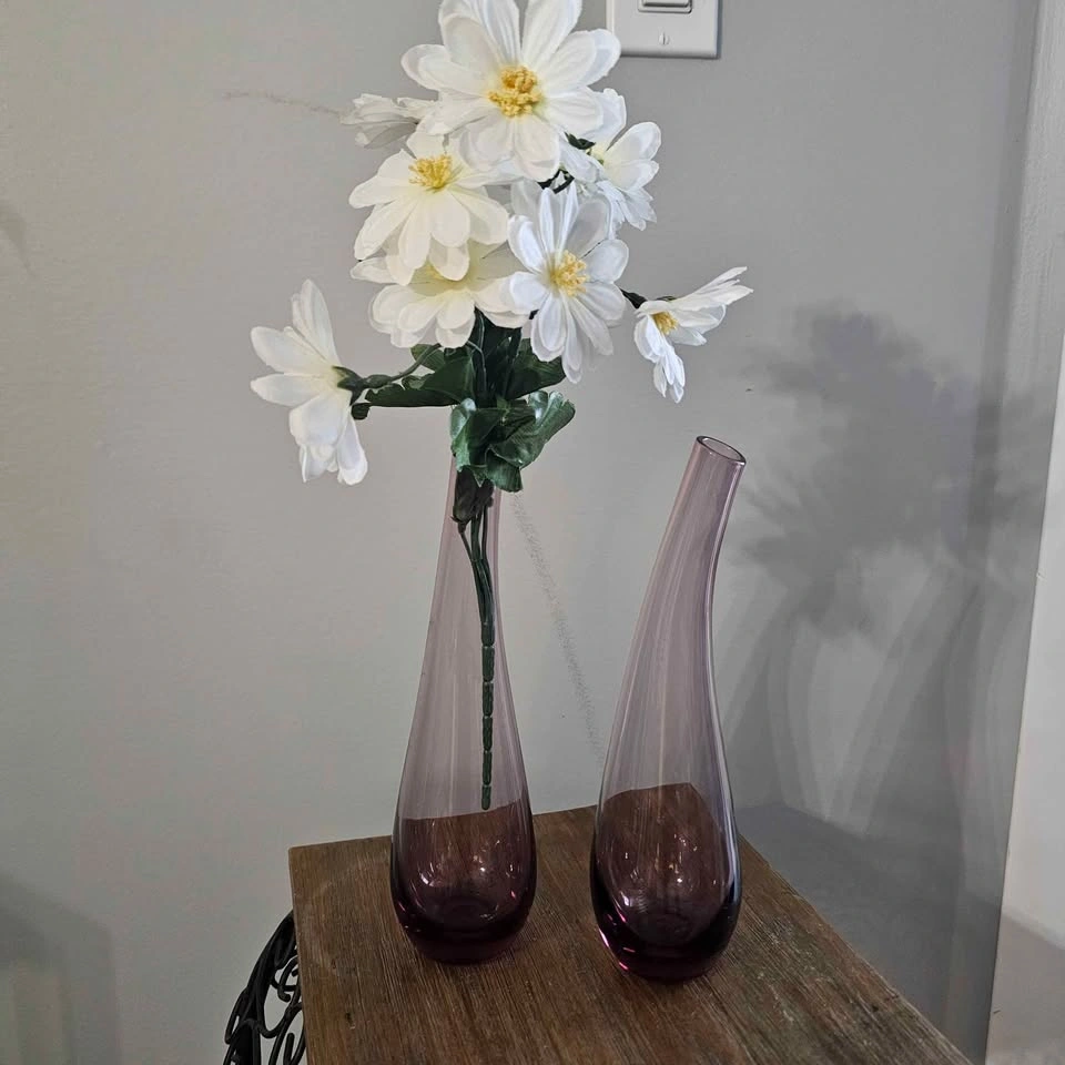 Vintage IKEA Glass Vases – ELSKIG/OKKSO Style (Set of 2) - photo 2