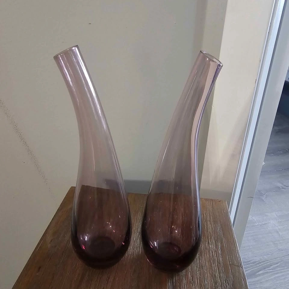 Vintage IKEA Glass Vases – ELSKIG/OKKSO Style (Set of 2) - photo 3
