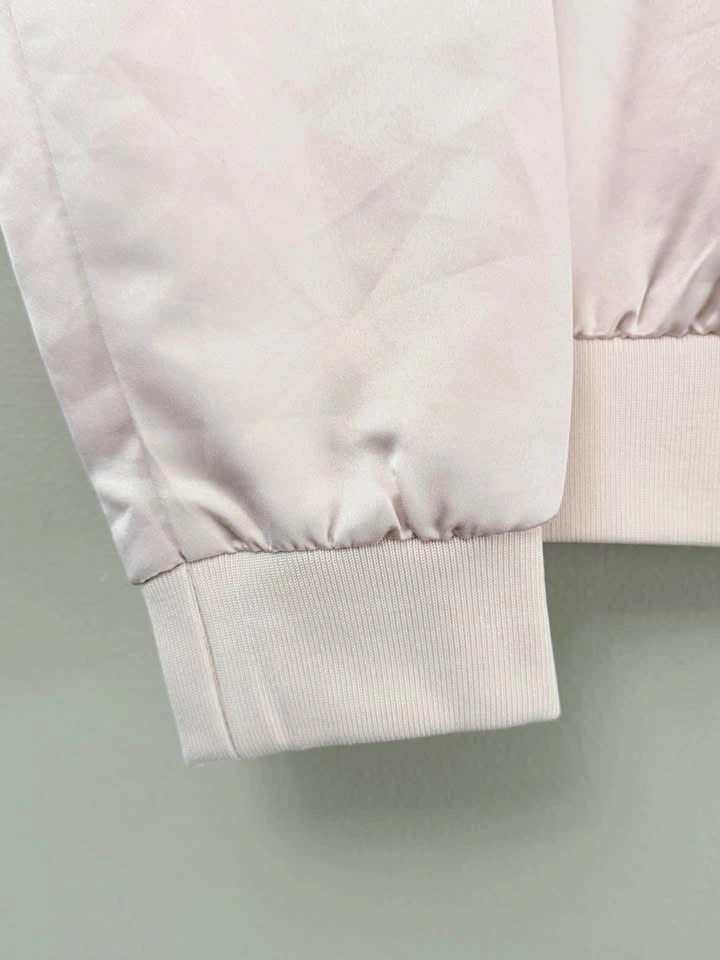 Ci Sono Light Pink Embroidered Bomber Jacket - Large - photo 3