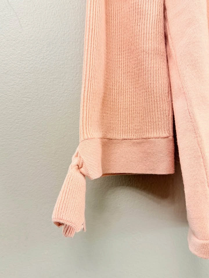 Karl Lagerfeld Pink Sweater Blouse Lace Collar - photo 4