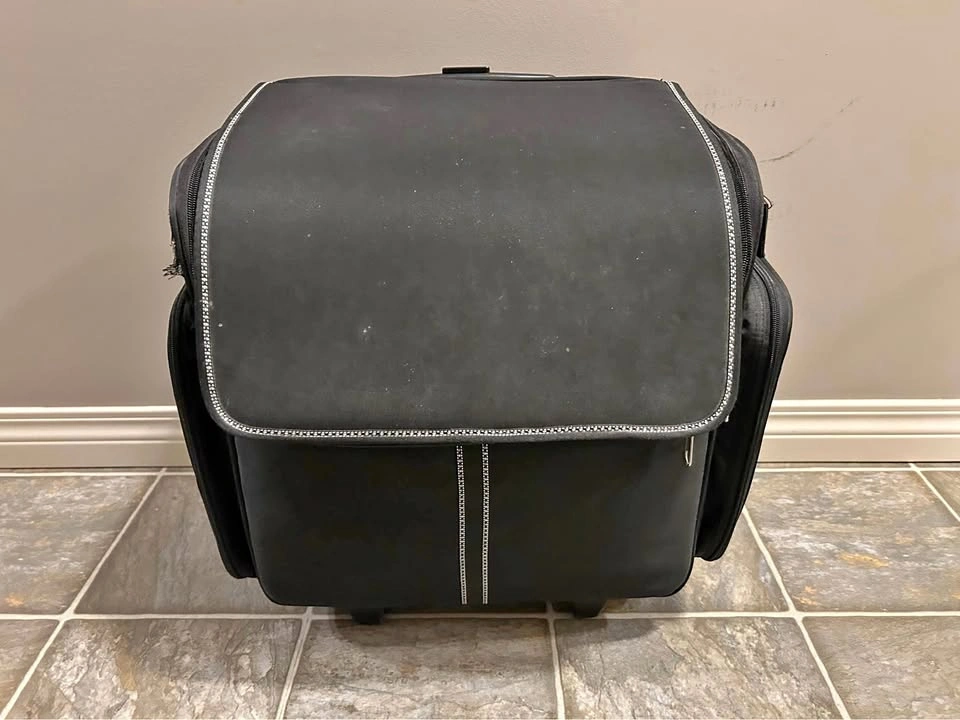 Craft Scrapbook Rolling Tote Bag