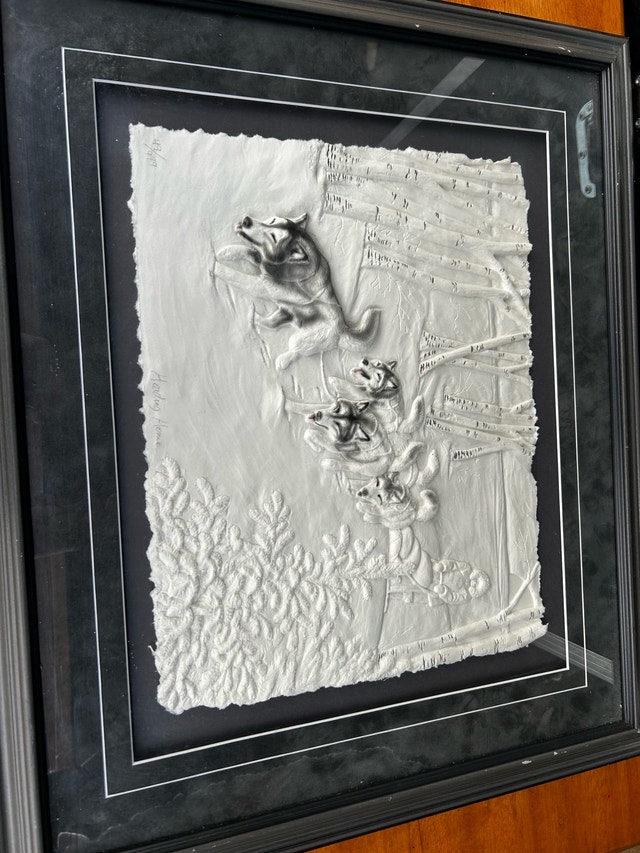 Linda Shaw "Heading Home" Cast Paper Sculpture - Ltd Ed #49/999