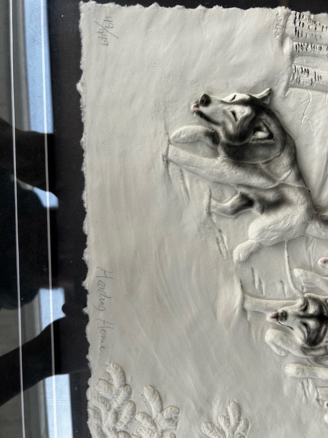 Linda Shaw "Heading Home" Cast Paper Sculpture - Ltd Ed #49/999 - photo 2