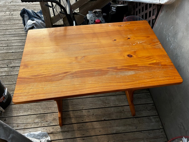 Compact Wood Kitchen / Breakfast Nook Table - photo 2