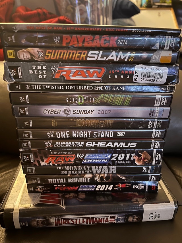 Huge WWE DVD Collection - WrestleMania, RAW & PPV Sets
