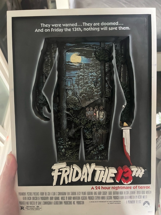 Friday the 13th 3D Movie Poster Sculpture - McFarlane Toys 2006