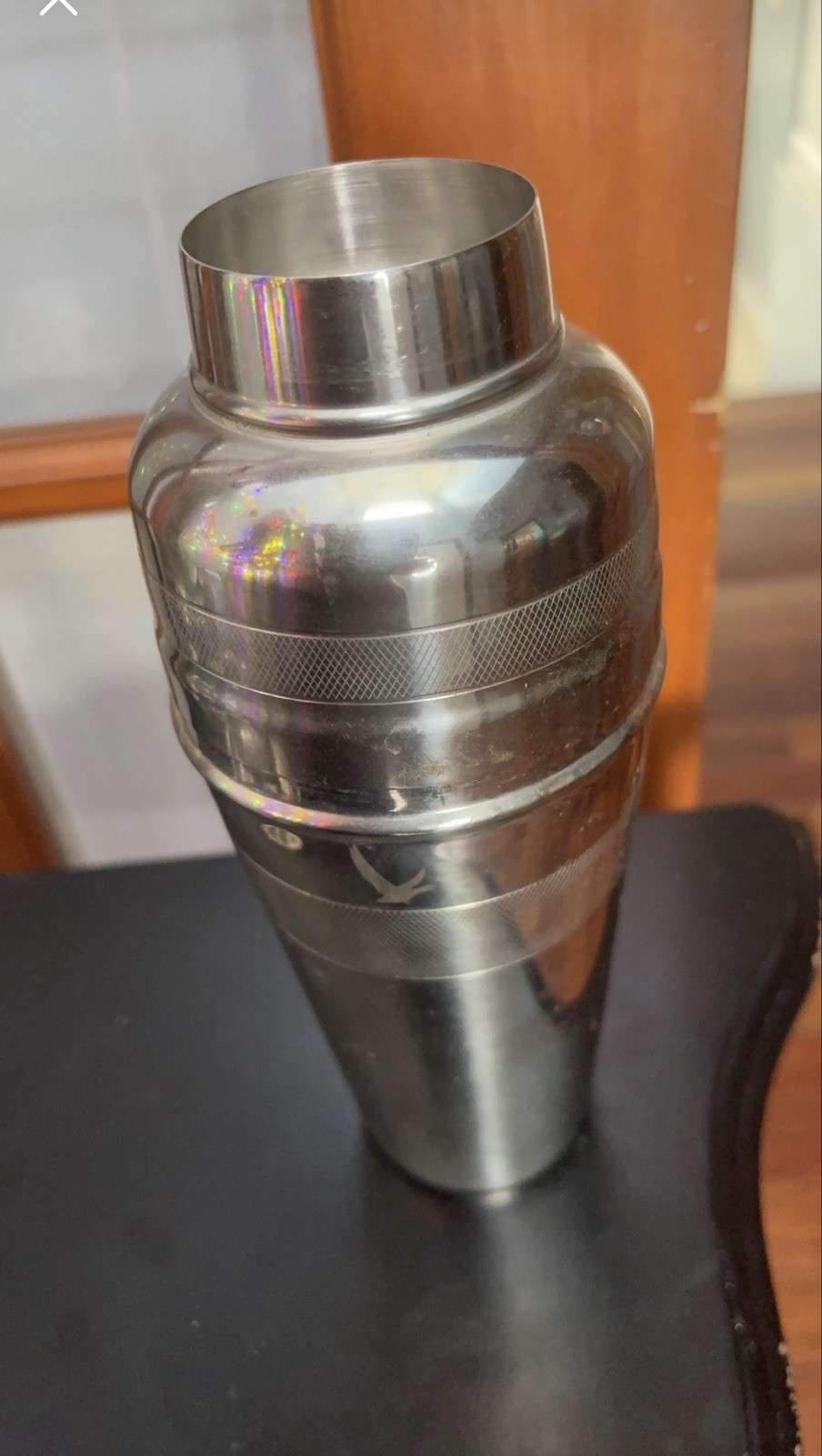 Stainless Steel Cobbler Cocktail Shaker Silver with Strainer Top