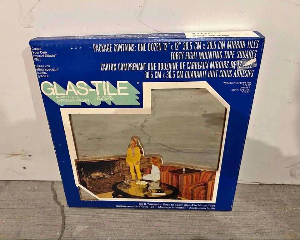 12 Pack Glass Mirror Tiles 12" x 12"