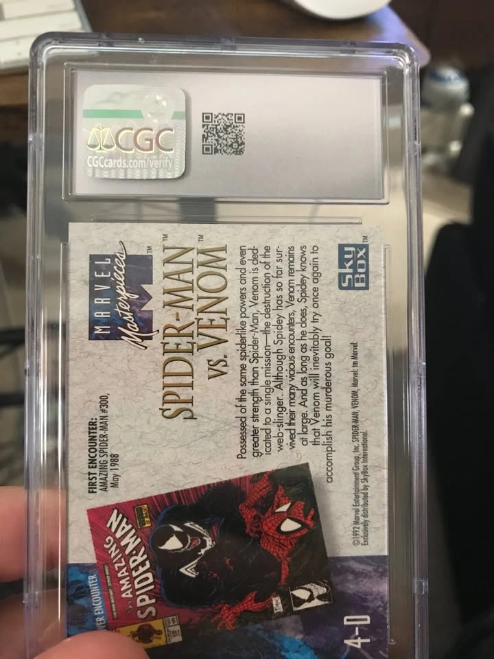 Spider-Man Vs Venom Marvel Masterpieces Graded 8.5 - photo 2
