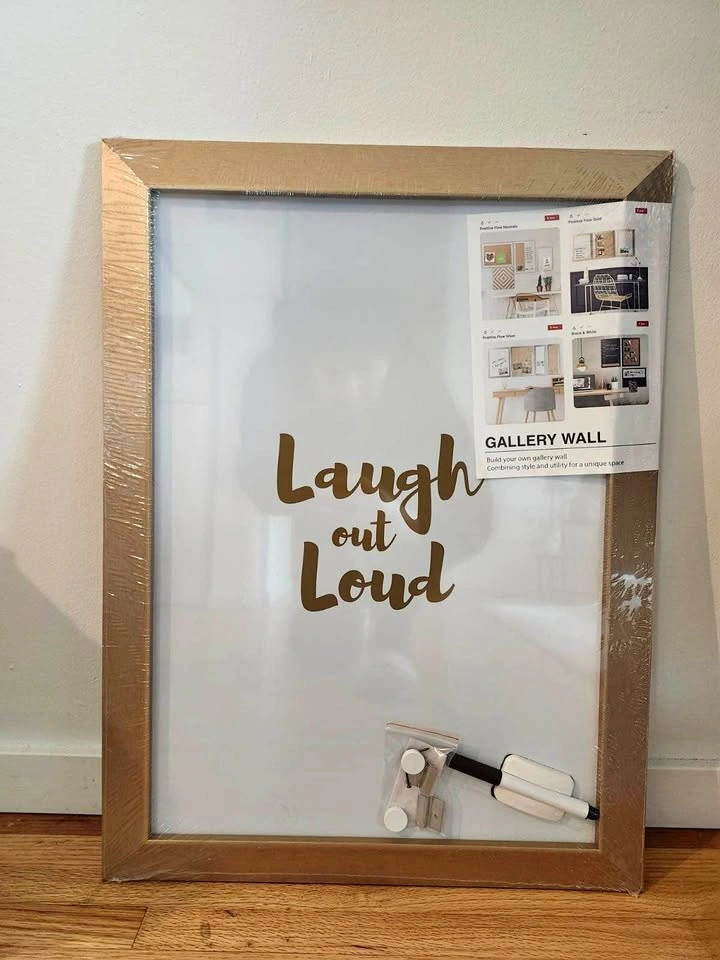 New Framed Wall Board – “Laugh Out Loud” 18" x 24" 🌱