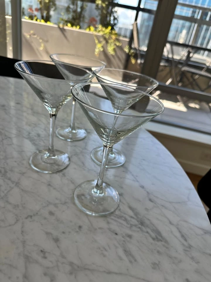 Set of 4 Martini Glasses (Pottery Barn)