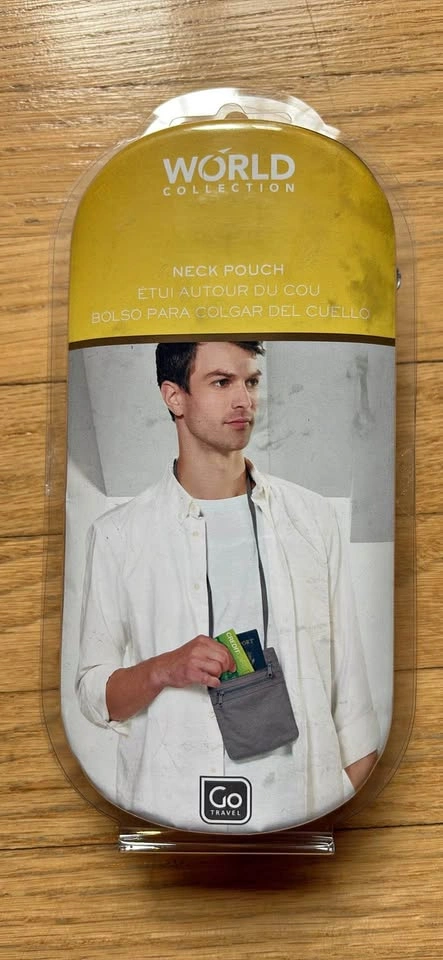 Neck pouch for travel
