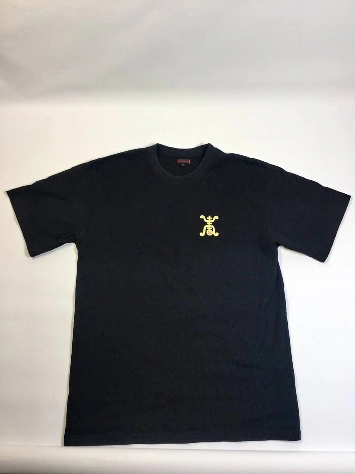 🌱CLOT APPAREL COTTON CHINESE LOCK Black Embroidered T-Shirt XL - photo 2