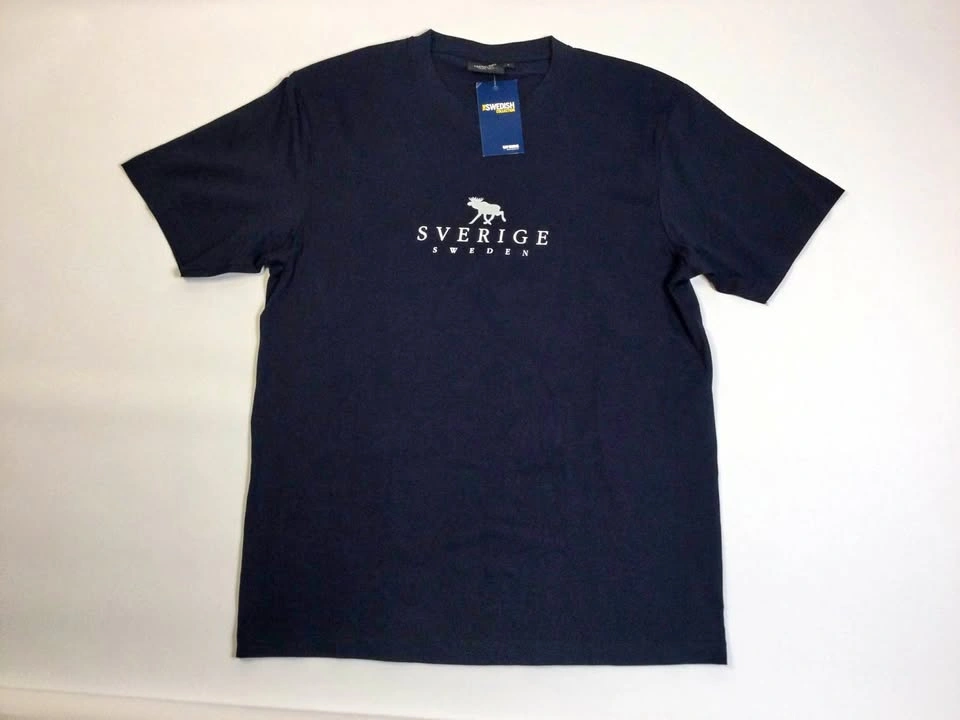 🌱Swedish Collection Navy Blue Moose T-Shirt - New w/ Tags - L