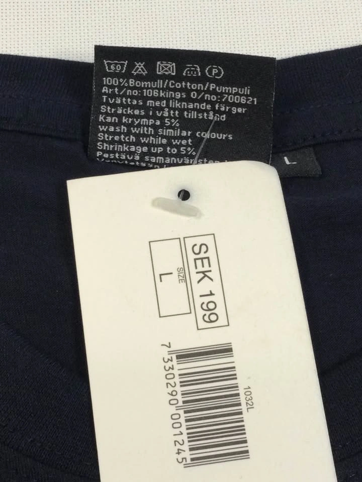 🌱Swedish Collection Navy Blue Moose T-Shirt - New w/ Tags - L - photo 4