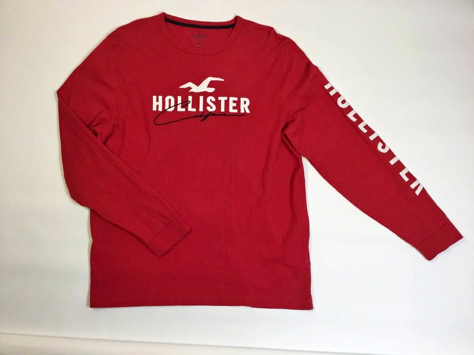 🌱Hollister Red Long Sleeve T-shirt XL