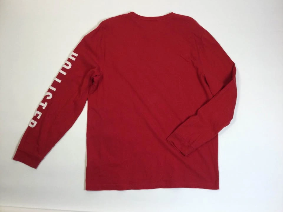 🌱Hollister Red Long Sleeve T-shirt XL - photo 3