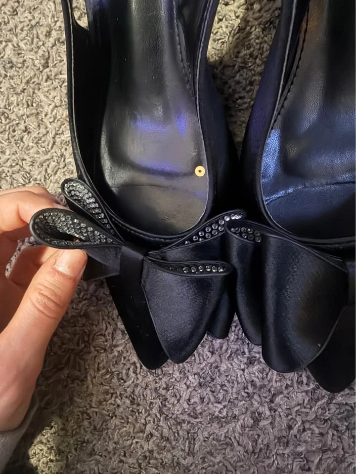 LE CHÁTEAU black kitten heels size 8 (38) - photo 2