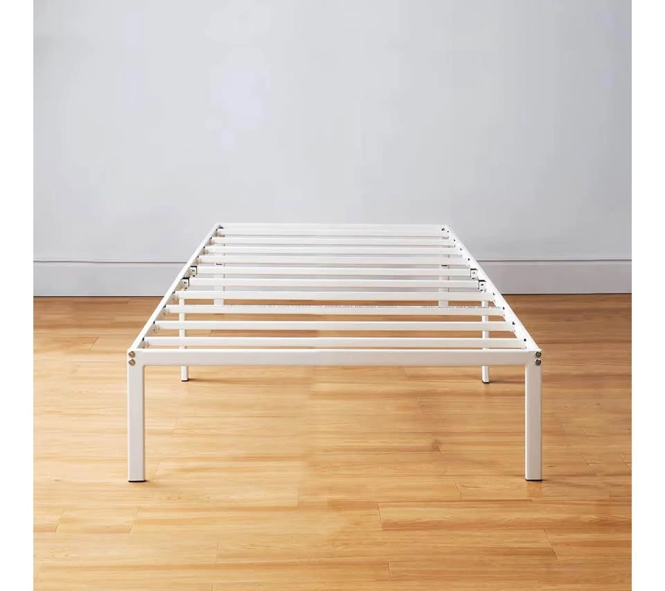 14 Inch Metal Platform Bed Frame, White, Twin - photo 2