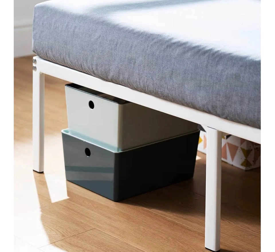 14 Inch Metal Platform Bed Frame, White, Twin - photo 5