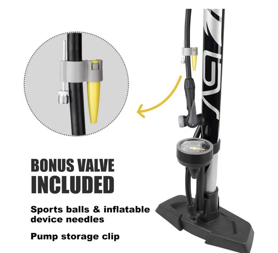 Durable Bike Floor Pump 17/24 inch - photo 2