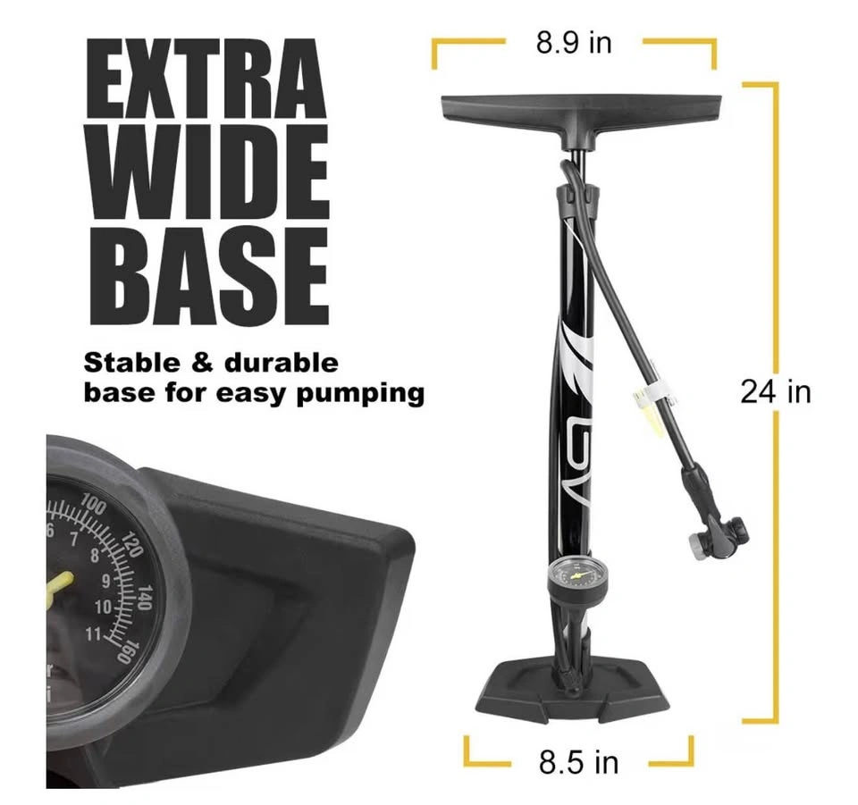 Durable Bike Floor Pump 17/24 inch - photo 3