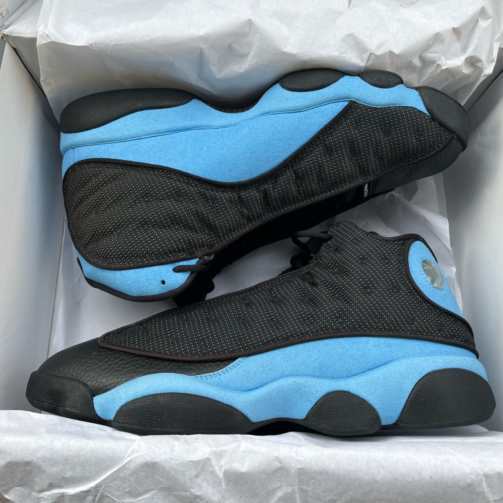 Air Jordan 13 Retro DJ5982 041 Black/University Blue Size 12