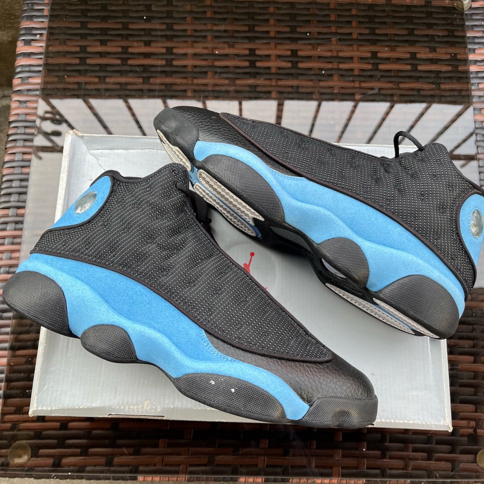 Air Jordan 13 Retro DJ5982 041 Black/University Blue Size 12 - photo 3